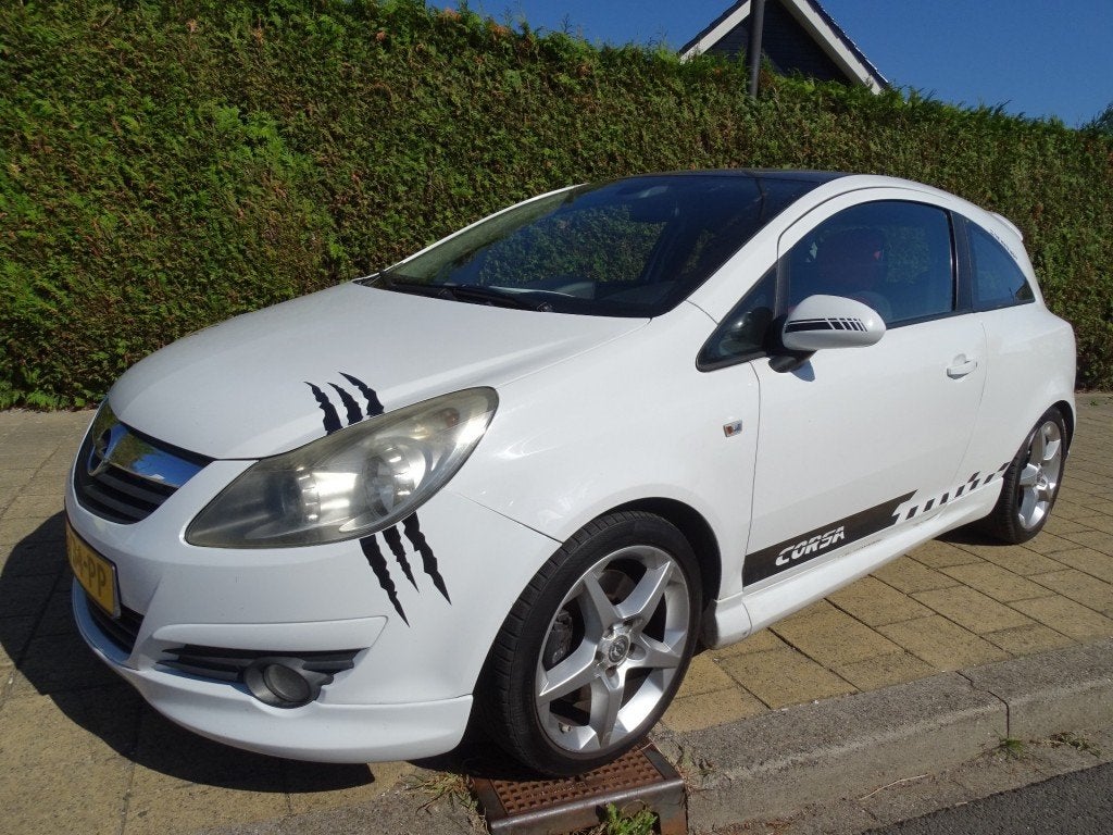 Opel CORSA 1.6-16V GSI-210Pk-Airco-Cruise-Kleppensysteem-Car, Auto's, Gebruikt, 4 cilinders, Wit, Bedrijf