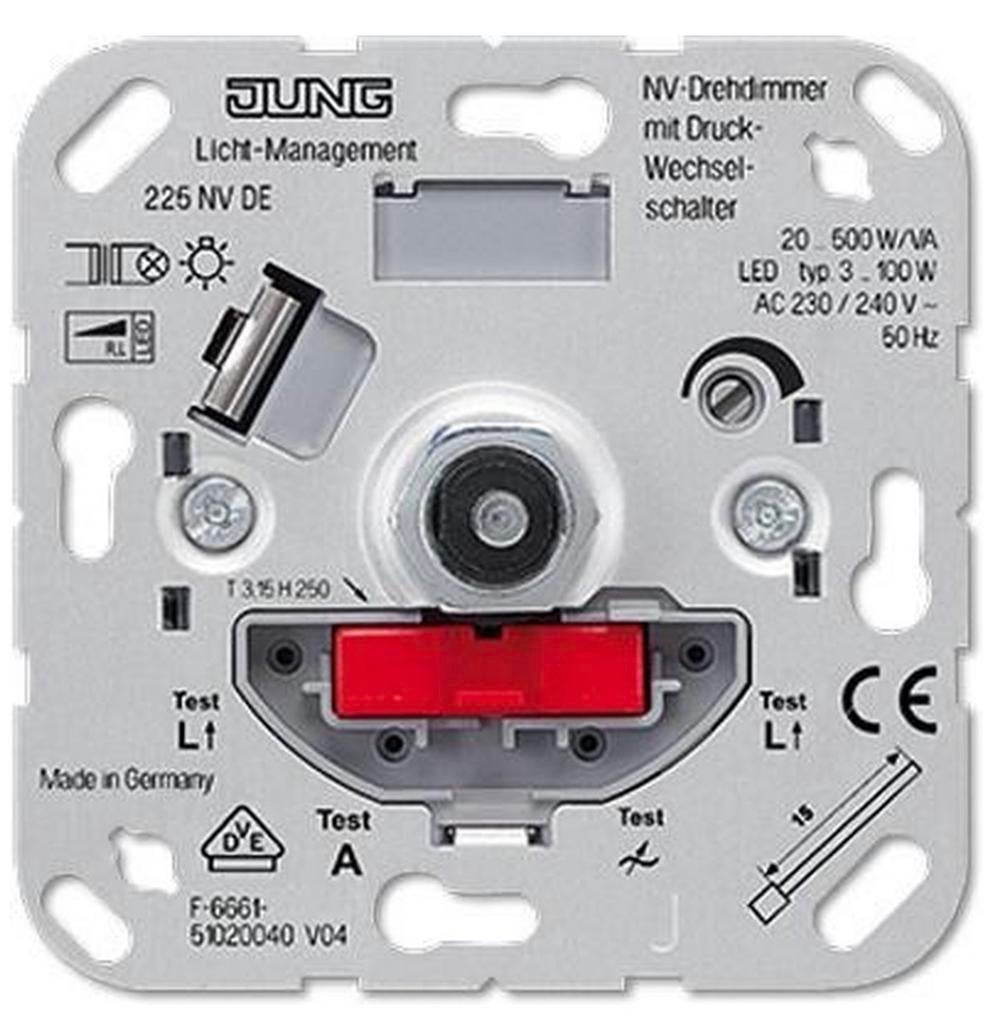 Te koop: JUNG 225 NVDE Ingebouwd Dimmer Metallic, Ophalen of Verzenden, Gebruikt, Overige typen