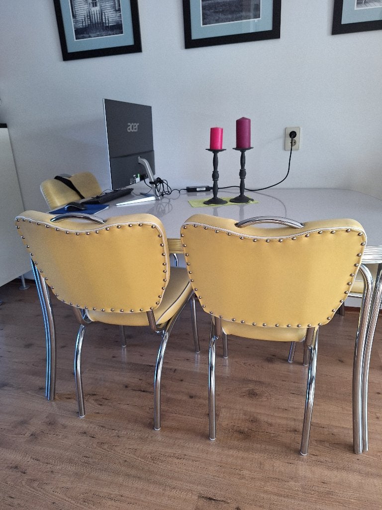 Eetkamerset Bel Air, Ophalen, Zo goed als nieuw, 4 tot 6 stoelen
