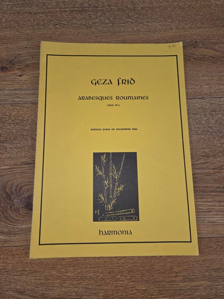 Geza Frid - Arabesques Roumaines bladmuziek, Muziek en Instrumenten, Ophalen of Verzenden, Zo goed als nieuw, Artiest of Componist