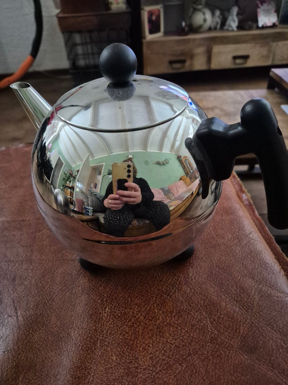 Theepot bredemeijer 1,5l, Ophalen of Verzenden, Zo goed als nieuw, Overige materialen, Pot, Bus of Blik