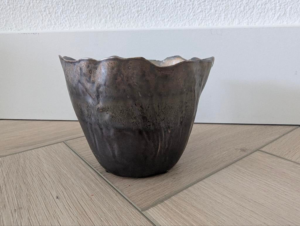 Vaasje, pot, windlicht PTMD, Tuin en Terras, Bloempotten, Zo goed als nieuw, Aardewerk, Minder dan 40 cm, Minder dan 25 cm, Rond
