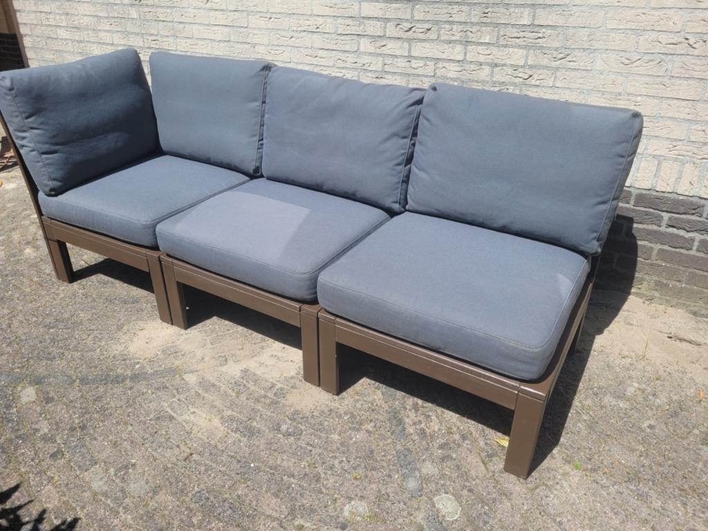 Ikea Applaro 3 persoons incl luxe grijze kussens., Ophalen, Gebruikt, 3 zitplaatsen, Loungeset