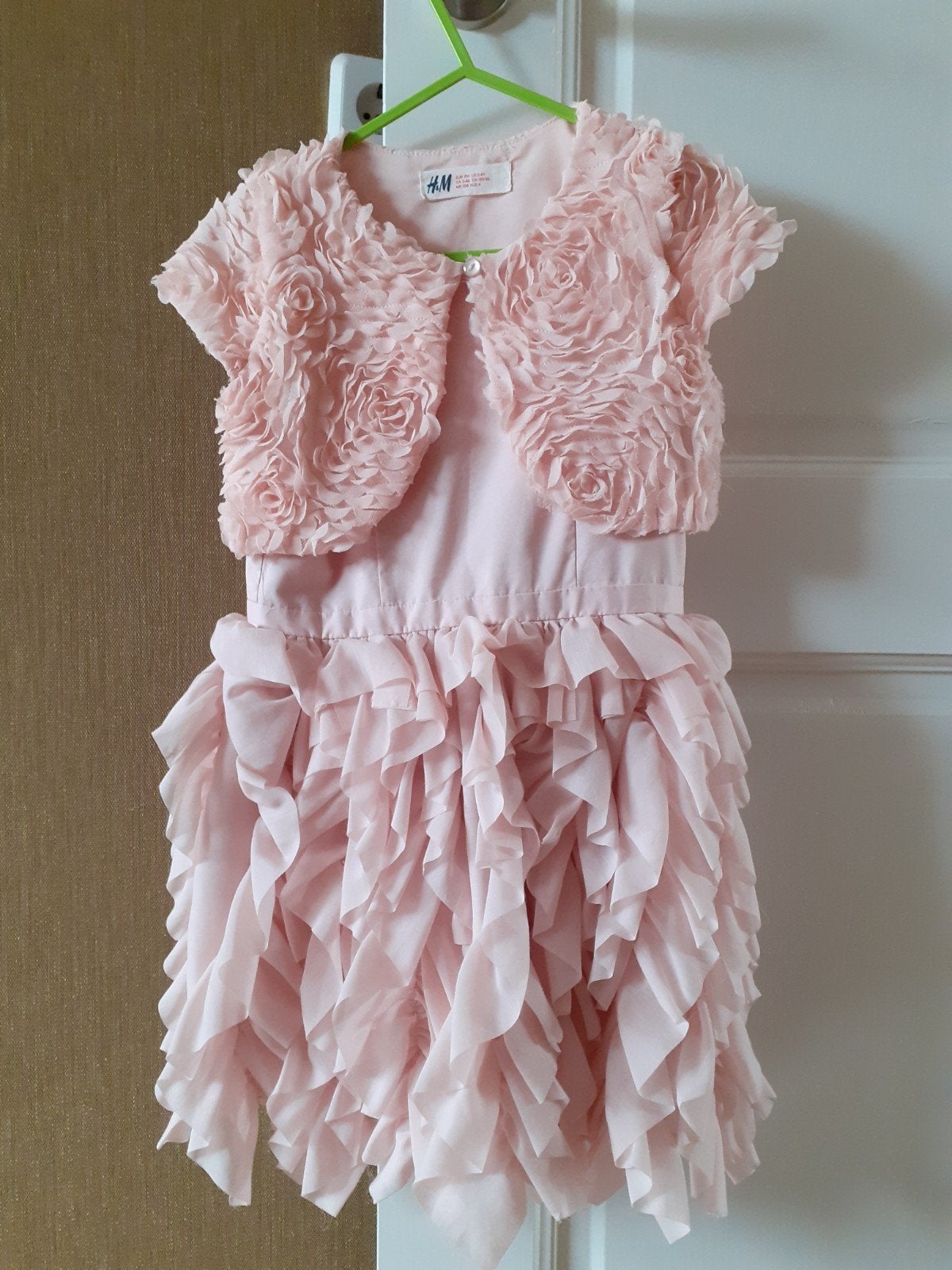 Prachtig oudroze feestelijk set jurk bolero schoentjes, Kinderen en Baby's, Meisje, H&M, Ophalen of Verzenden, Zo goed als nieuw