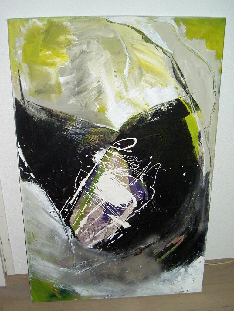 Schilderij , acrylverf op doek . wordt bij afname, Ophalen, Oorspronkelijke maker, Nieuw, Schilderij