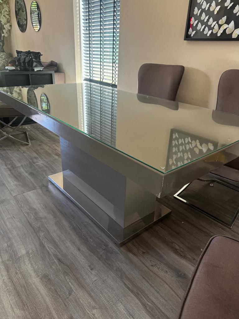 Eric kuster eettafel, Ophalen, Gebruikt, 200 cm of meer, Vijf personen of meer