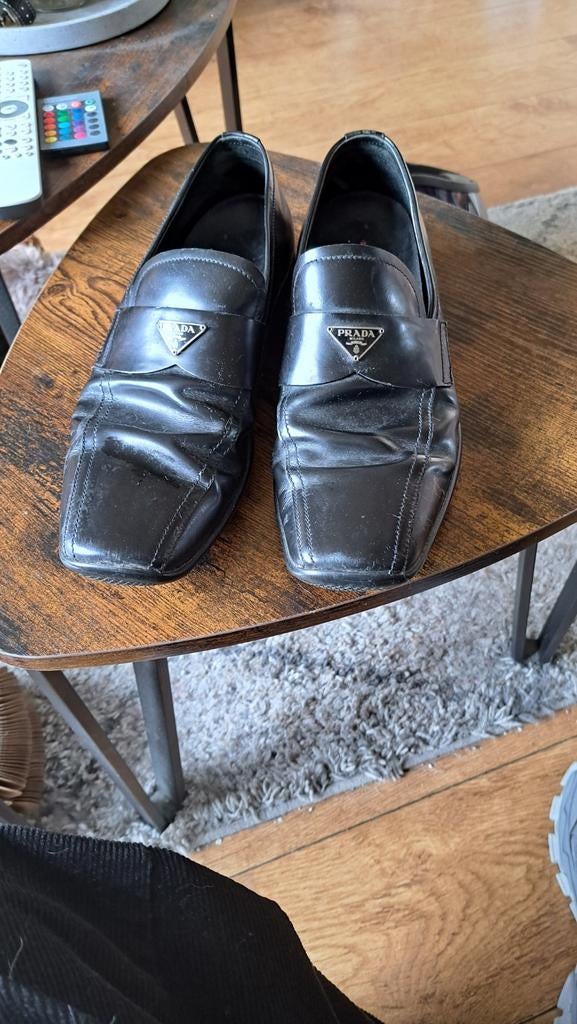 Prada Loafers Heren Zwart 43 - Klassieke Stijl, Kleding | Heren, Schoenen, Ophalen of Verzenden
