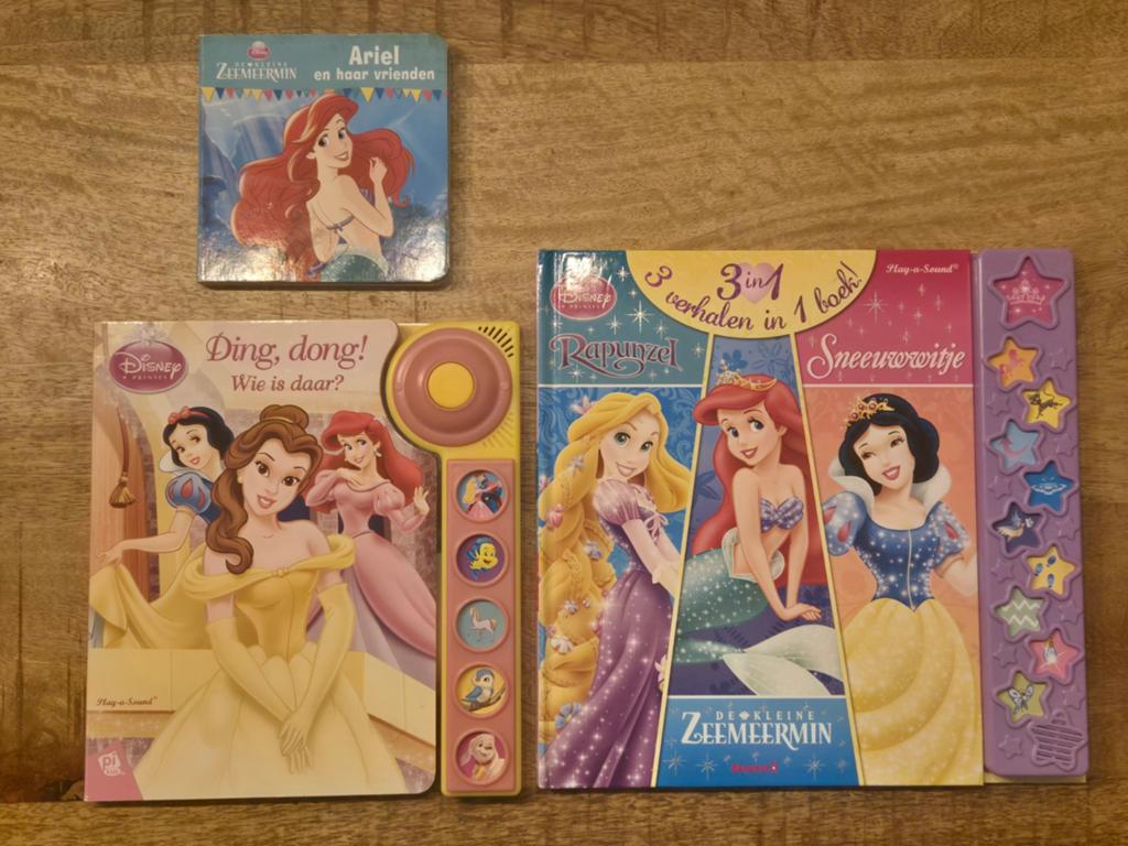 Interavtieve Disney prinsessen boekjes, Gelezen, Meisje, Ophalen of Verzenden, Voorleesboek