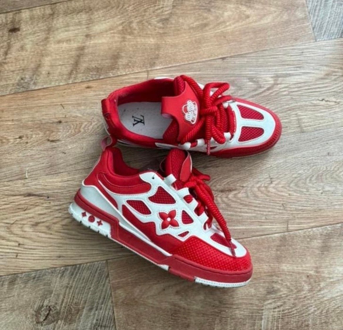 LV Skate Schoenen Rood Maat 42, Ophalen of Verzenden, Gedragen, Sneakers of Gympen