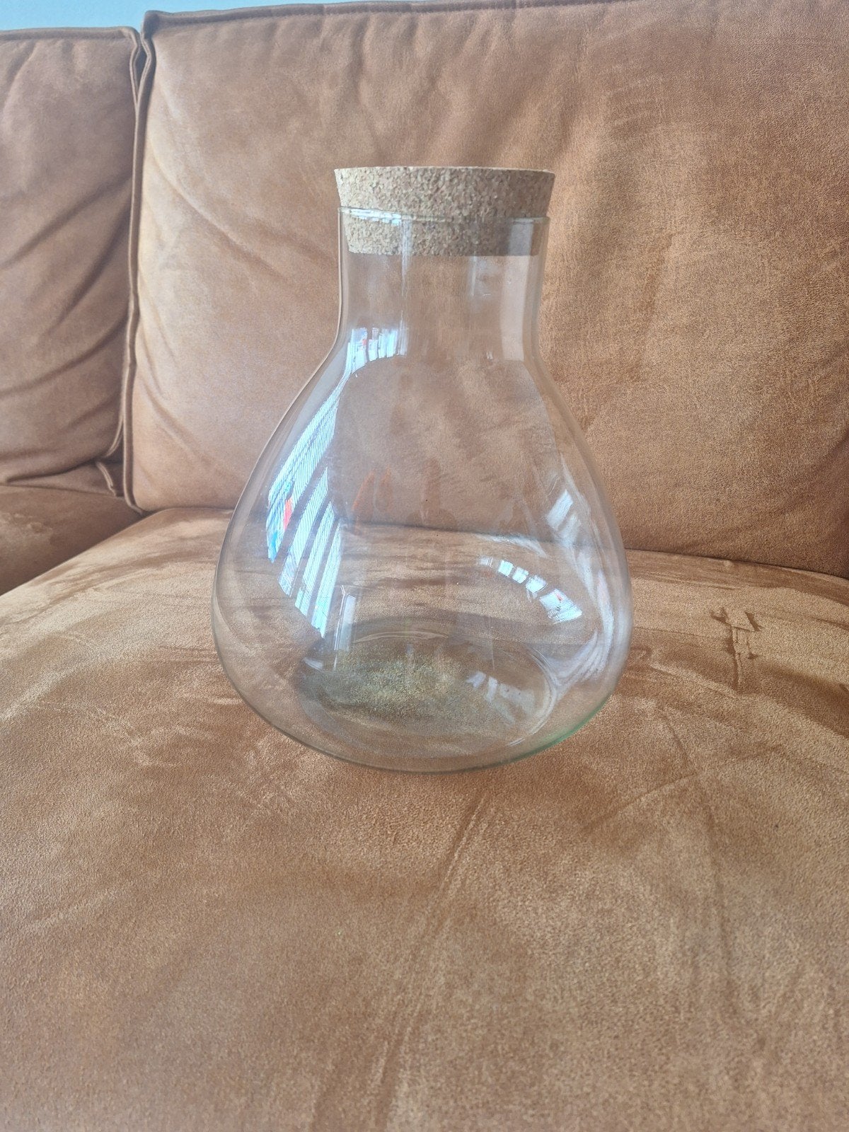 Glazen vaas met kurken stop - Ideaal voor terrarium, Ophalen, Met deksel, Transparant, Glas