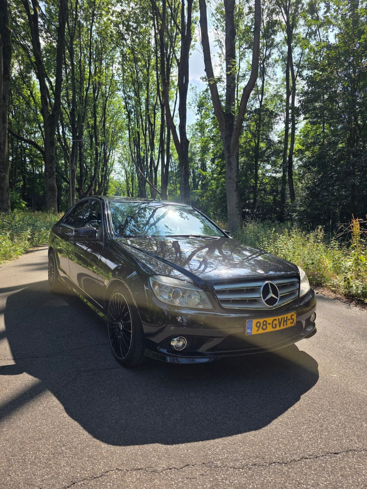 Mercedes-Benz C200 Kompressor Automaat | 2008 | APK 04-2027, Auto's, Automaat, Achterwielaandrijving, 1800 kg, Zwart