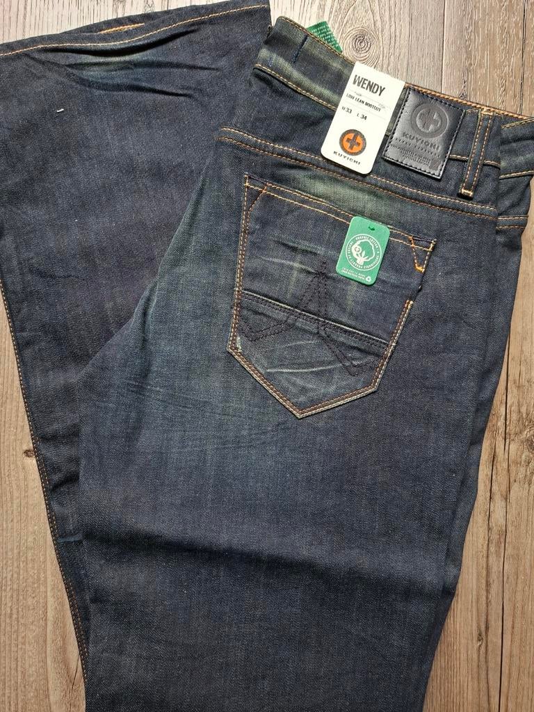 KUYICHI Wendy bootcut jeans W33 L34 4 voor €99,95, Kleding | Dames, Spijkerbroeken en Jeans, Blauw, KUYICHI, Nieuw, Ophalen of Verzenden
