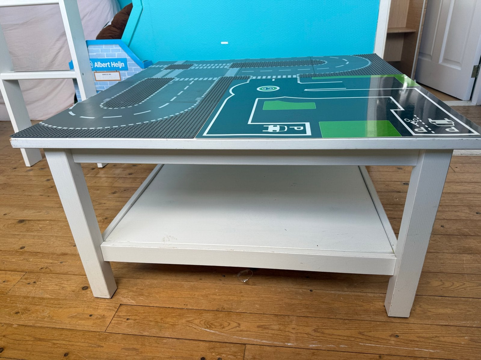 Legotafel met opbergruimte. Speeltafel, lego bouwplaten, Ophalen of Verzenden, Gebruikt, Overige merken