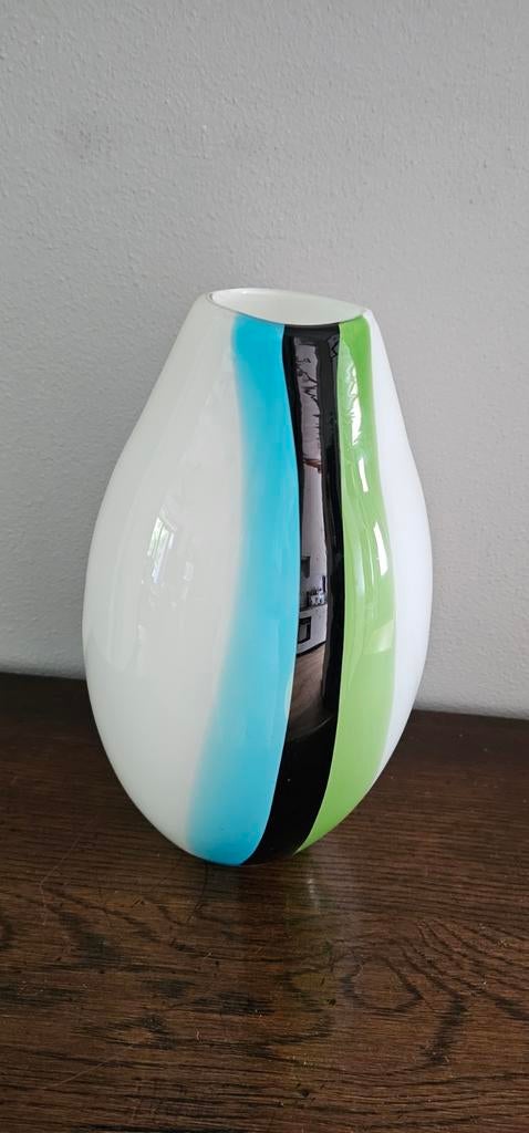 Vaas, Ophalen of Verzenden, Minder dan 50 cm, Groen, Glas