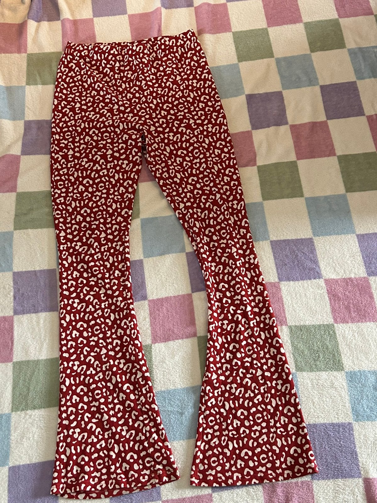 Colourful Rebel flared pants rode luipaard, maat L, Maat 42/44 (L), Nieuw, Ophalen of Verzenden, Lang