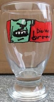 Herman Brood bierglas, Ophalen of Verzenden, Zo goed als nieuw, Bierglas