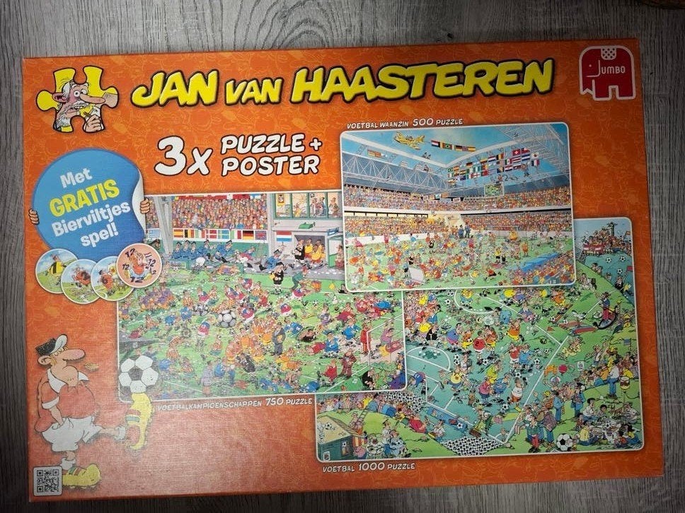 JAN VAN HAASTEREN PUZZEL, Hobby en Vrije tijd, Denksport en Puzzels, Ophalen of Verzenden, 500 t/m 1500 stukjes, Zo goed als nieuw