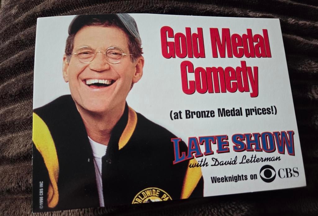 Late Show with David Letterman, Verzenden, 1980 tot heden, Ongelopen, Sterren en Beroemdheden