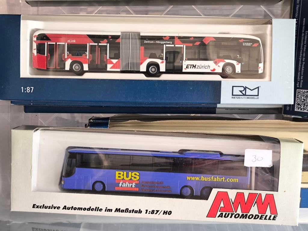 Modelbussen 1:87 - Rietze en AWM, Verzenden, Nieuw, Bus of Vrachtwagen