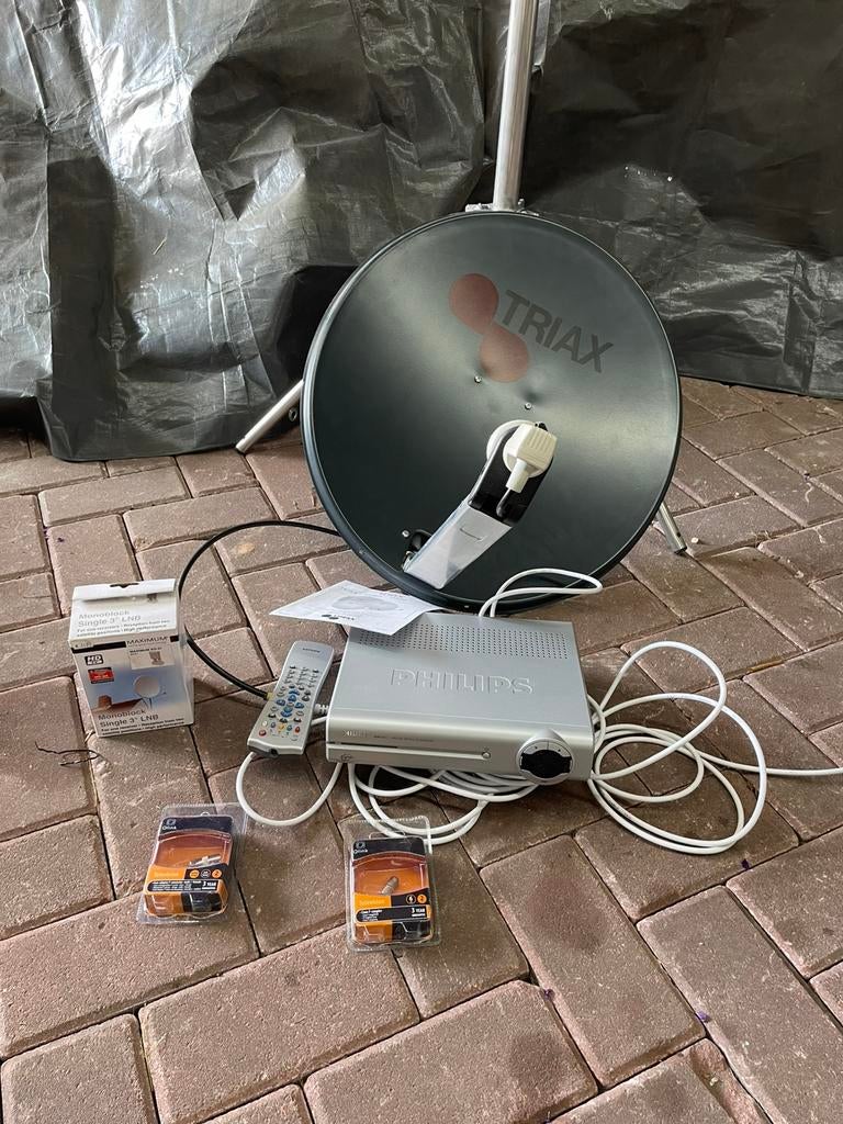 Philips schotel ontvanger., Audio, Tv en Foto, Schotelantennes, Ophalen, Gebruikt, (Schotel)antenne-accessoires, Philips