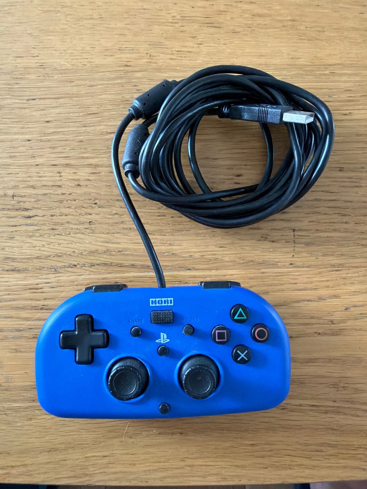 Hori Mini Controller voor PlayStation 4 - Blauw, Verzenden, Gebruikt, Controller, PlayStation 4