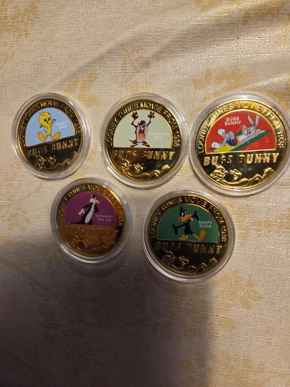 Looney Tunes Bugs Bunny munten set - 5 stuks, Ophalen of Verzenden, Nieuw