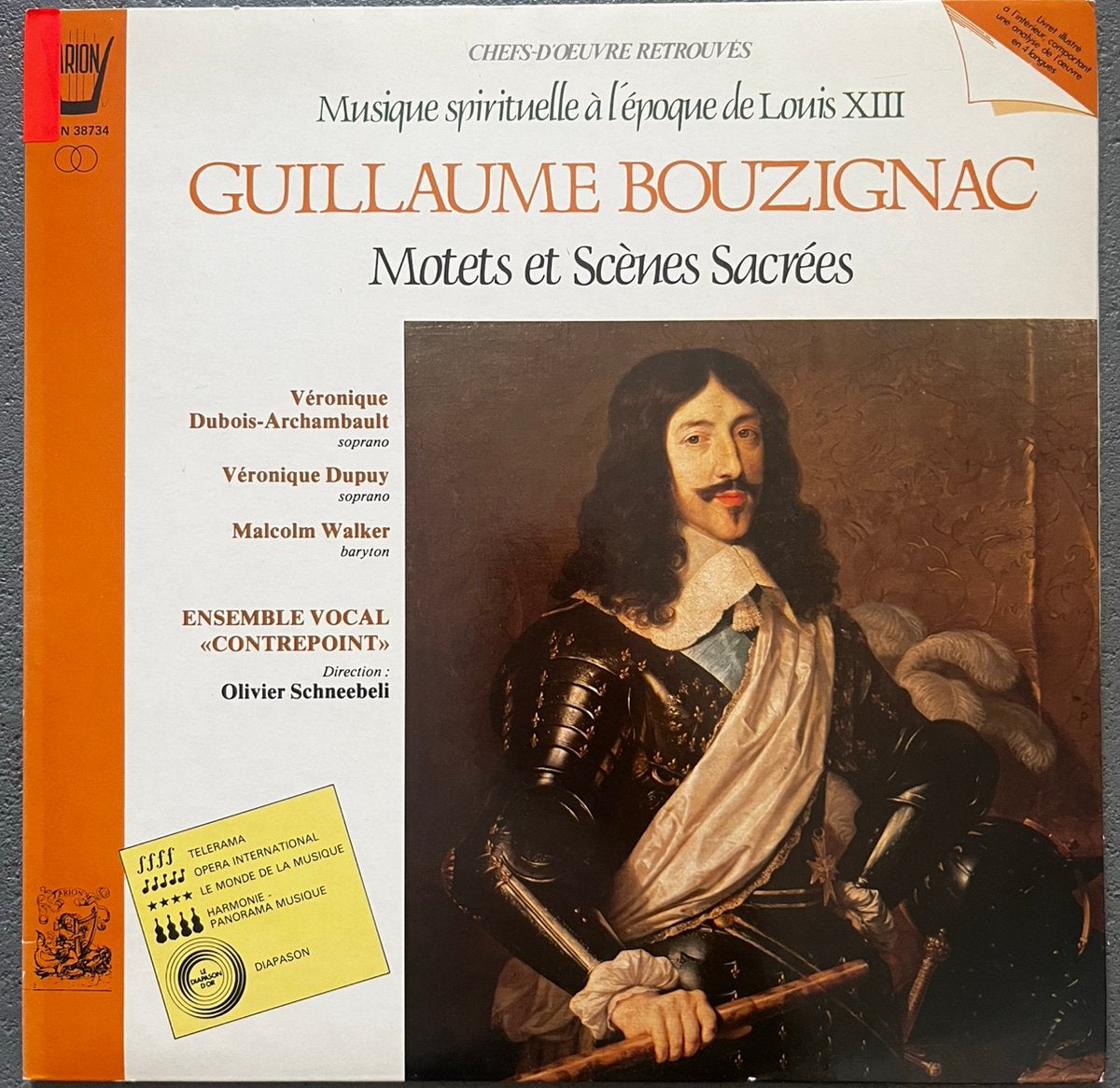 lp klassiek elpee vinyl Bouzignac Motets, Ophalen, Overige typen, Zo goed als nieuw, 12 inch