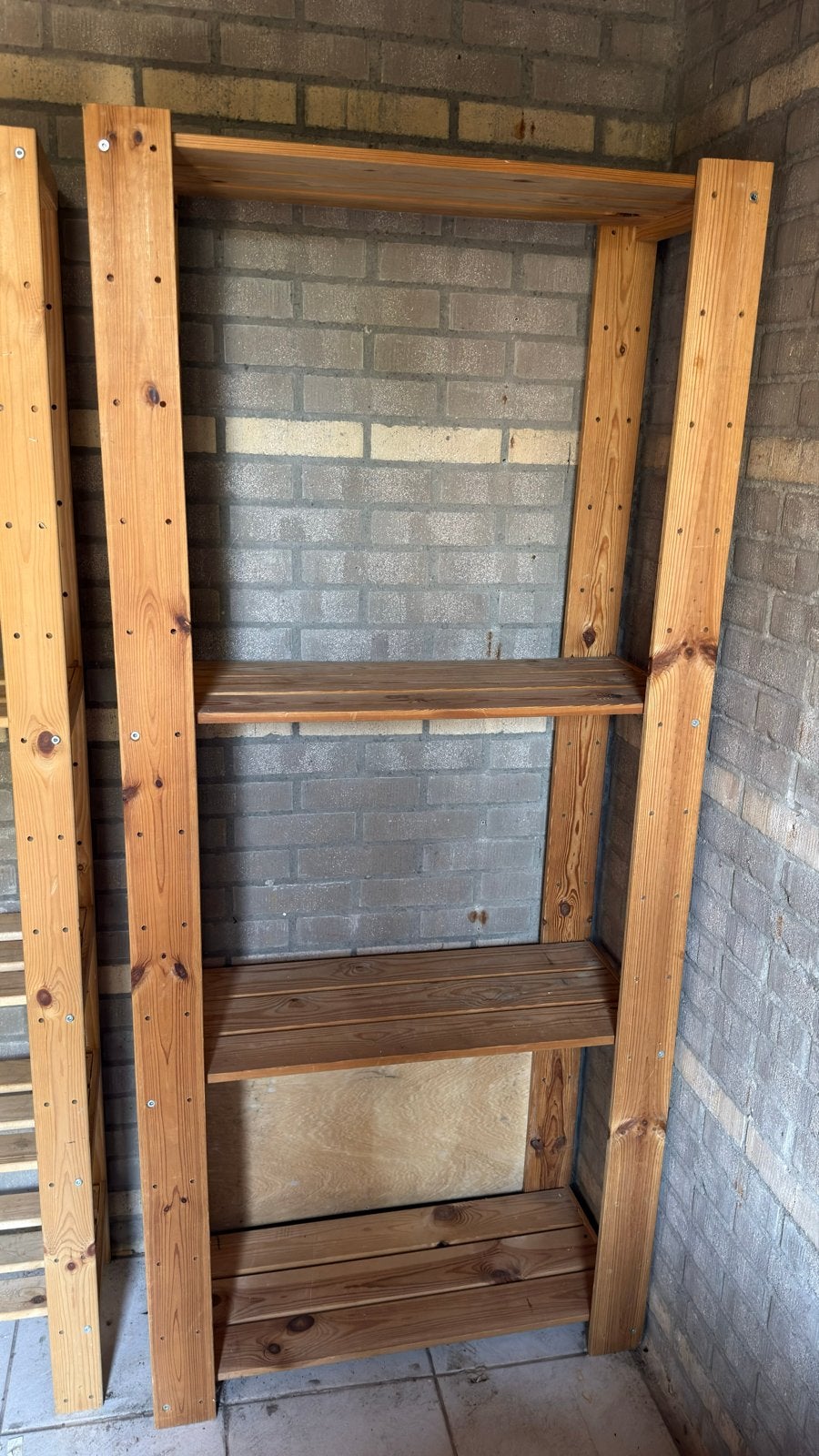 Houten opbergrek / stellingkast (174x78x34 cm), Ophalen of Verzenden, Gebruikt