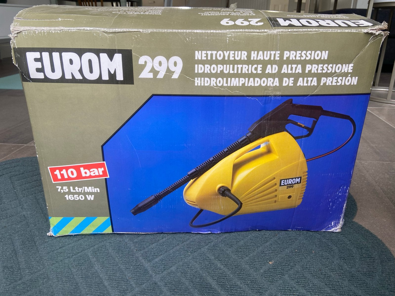 Eurom 299 Hogedrukreiniger, Tuin en Terras, Hogedrukreinigers, Ophalen, Gebruikt, Elektrisch