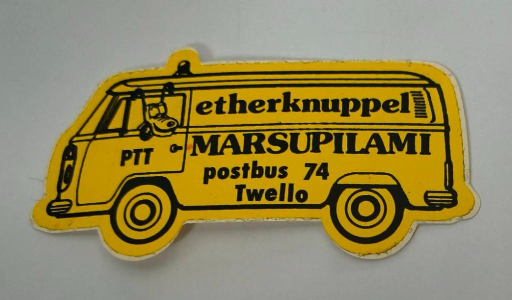 Sticker Marsupilami etherknuppel Twello, Verzamelen, Ophalen of Verzenden, Zo goed als nieuw, Film, Tv of Omroep