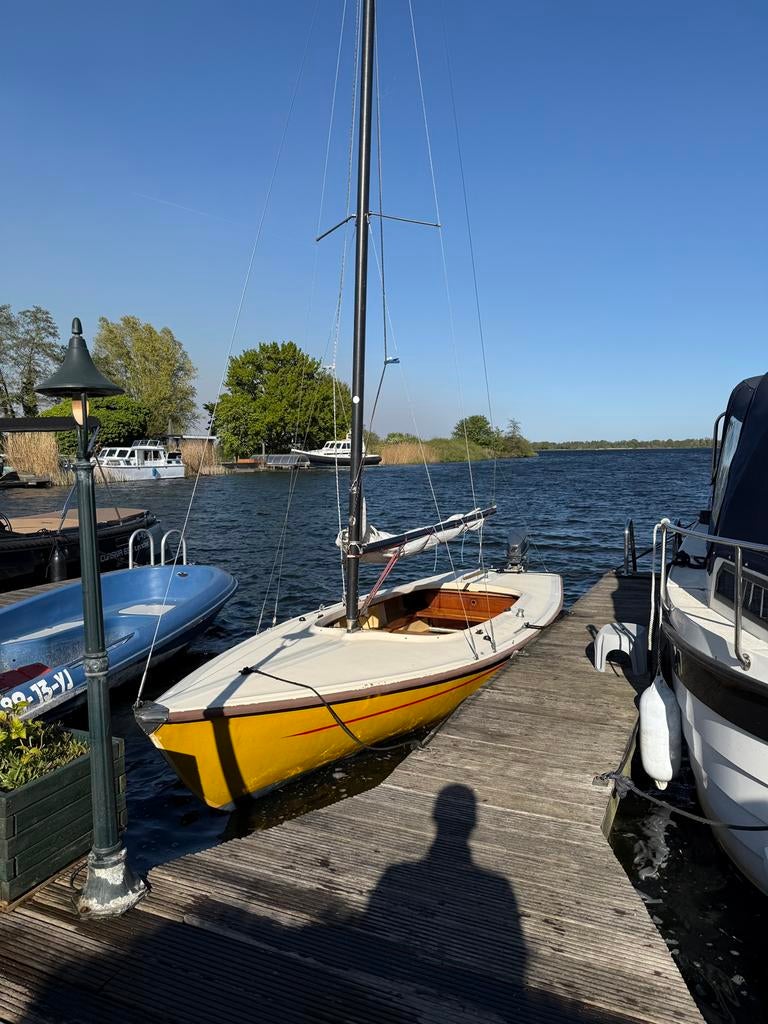 LEUKE CENTAUR CLASS INCLUSIEF 5PK YAMAHA MOTOR, Watersport en Boten, Zeilen en Zeiltoebehoren, Ophalen, 6 meter of meer, Gebruikt