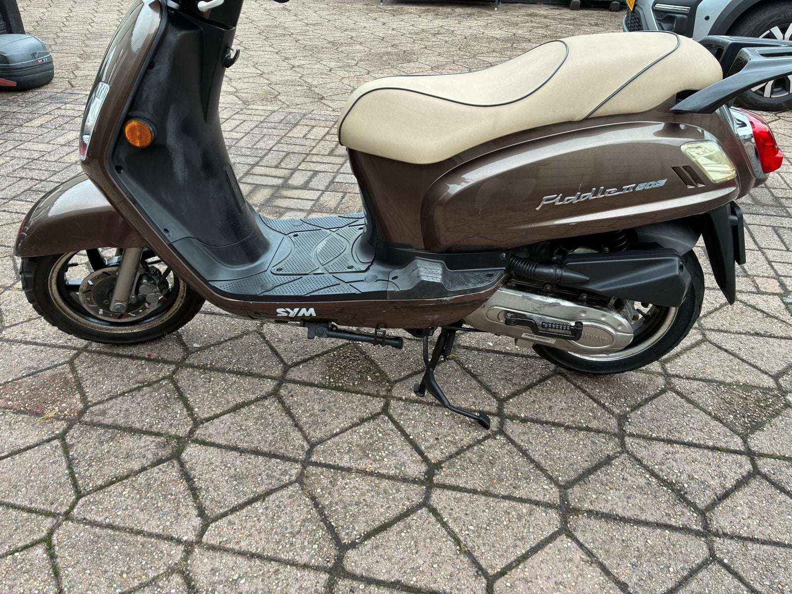 Sym Fiddle S50 bromscooter 2017, Fietsen en Brommers, Scooters | SYM, Ophalen, Gebruikt, Maximaal 45 km/u, 49 cc
