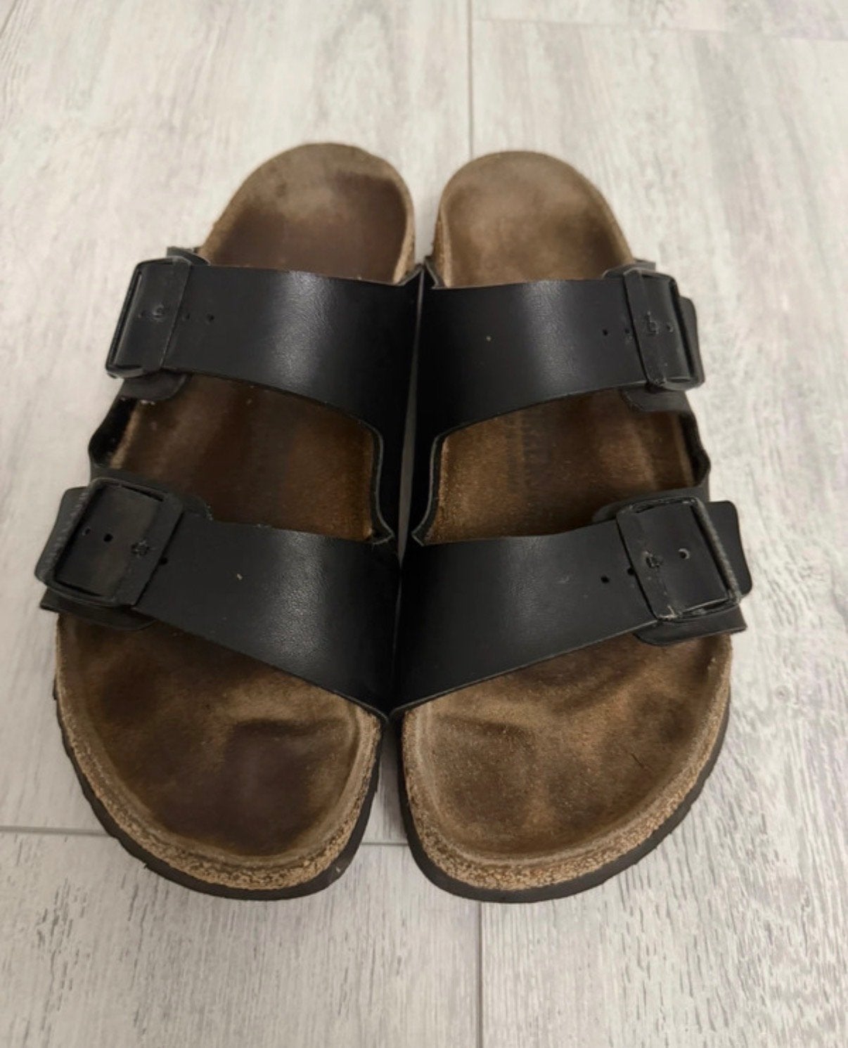 Birkenstock Arizona Zwart - Maat 42, Kleding | Heren, Schoenen, Ophalen of Verzenden, Gedragen, Zwart, Sandalen