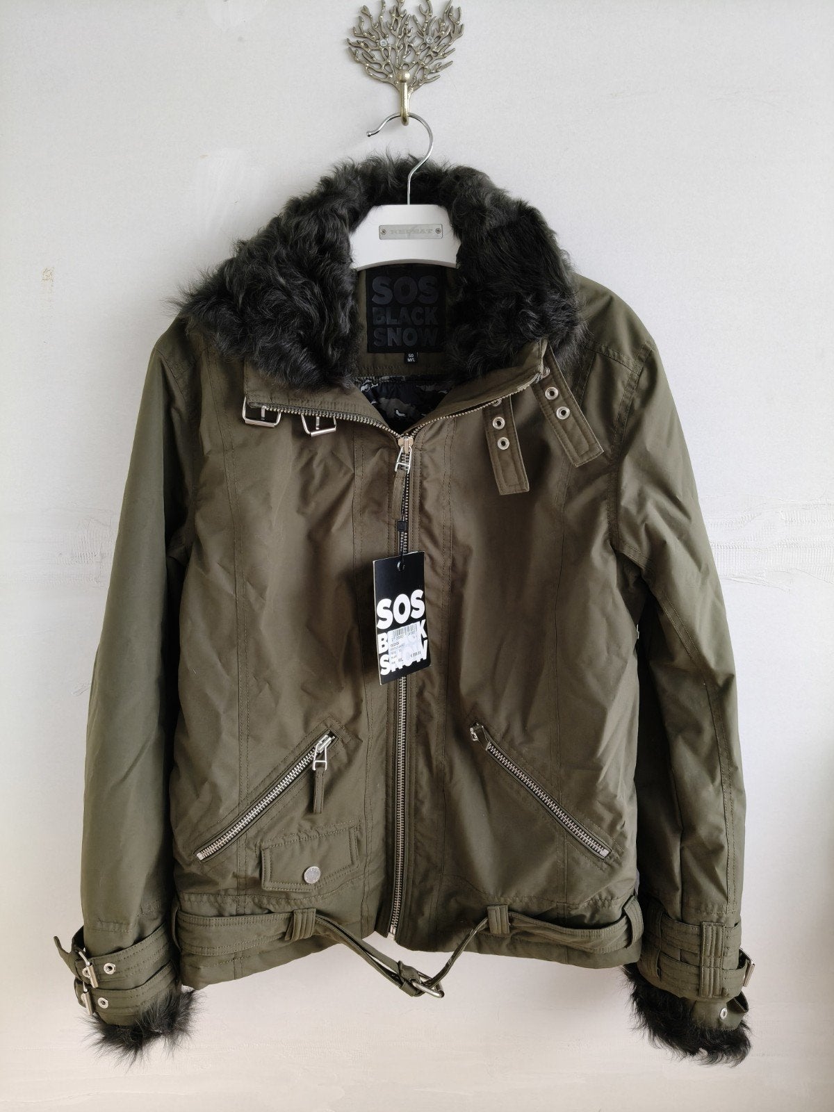 SOS Black Snow Pilot Fur Jacket - Nieuw met kaartjes, Verzenden, Nieuw, Jack
