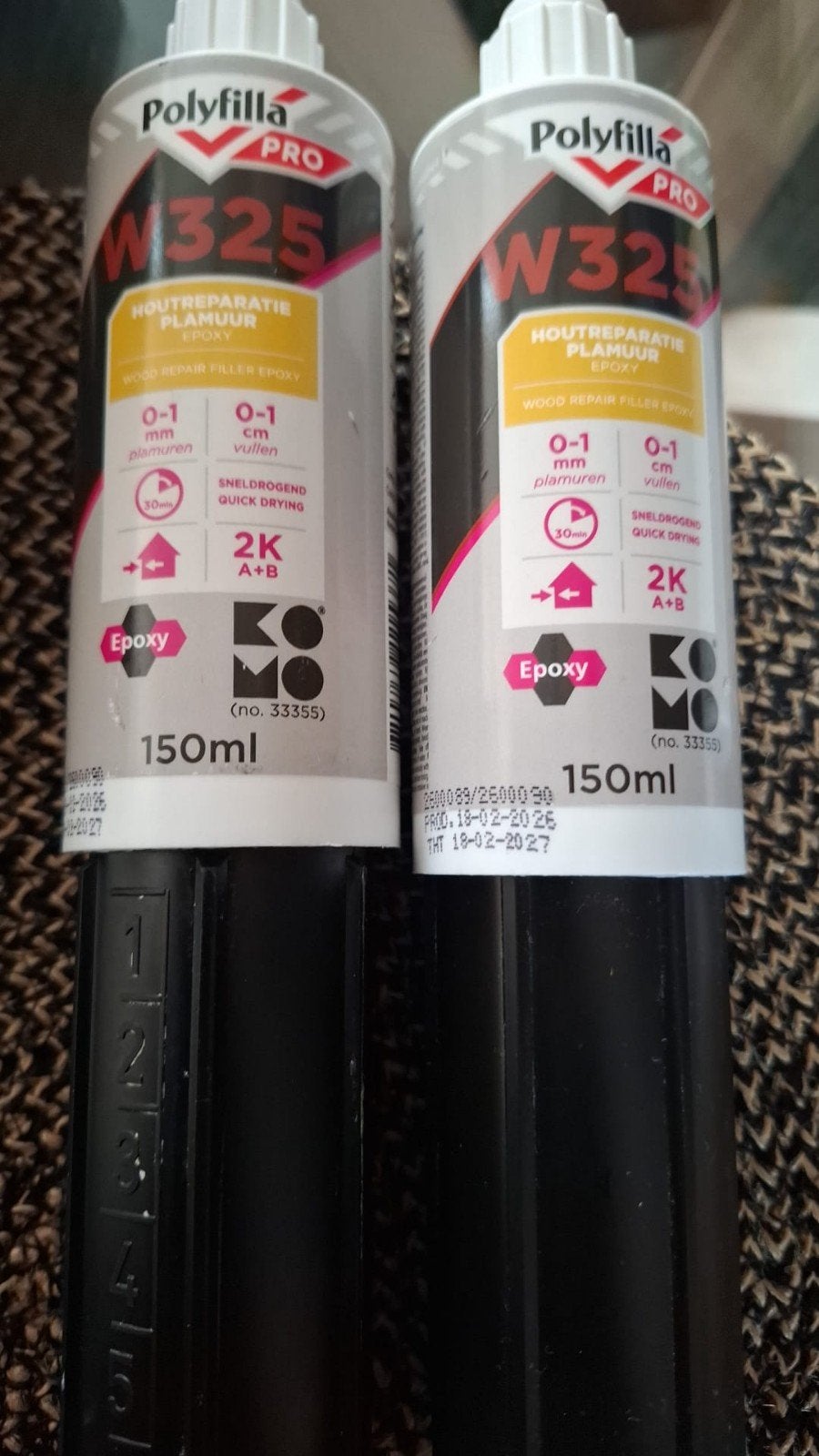 Polyfilla Pro W325 Houtreparatie Plamuur Epoxy 150ml, Ophalen of Verzenden, Nieuw