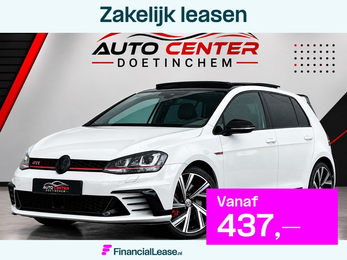 Volkswagen Golf 2.0 TSI GTI Clubsport Dynaudio CarPlay Pano, Stof, Gebruikt, 4 cilinders, Wit