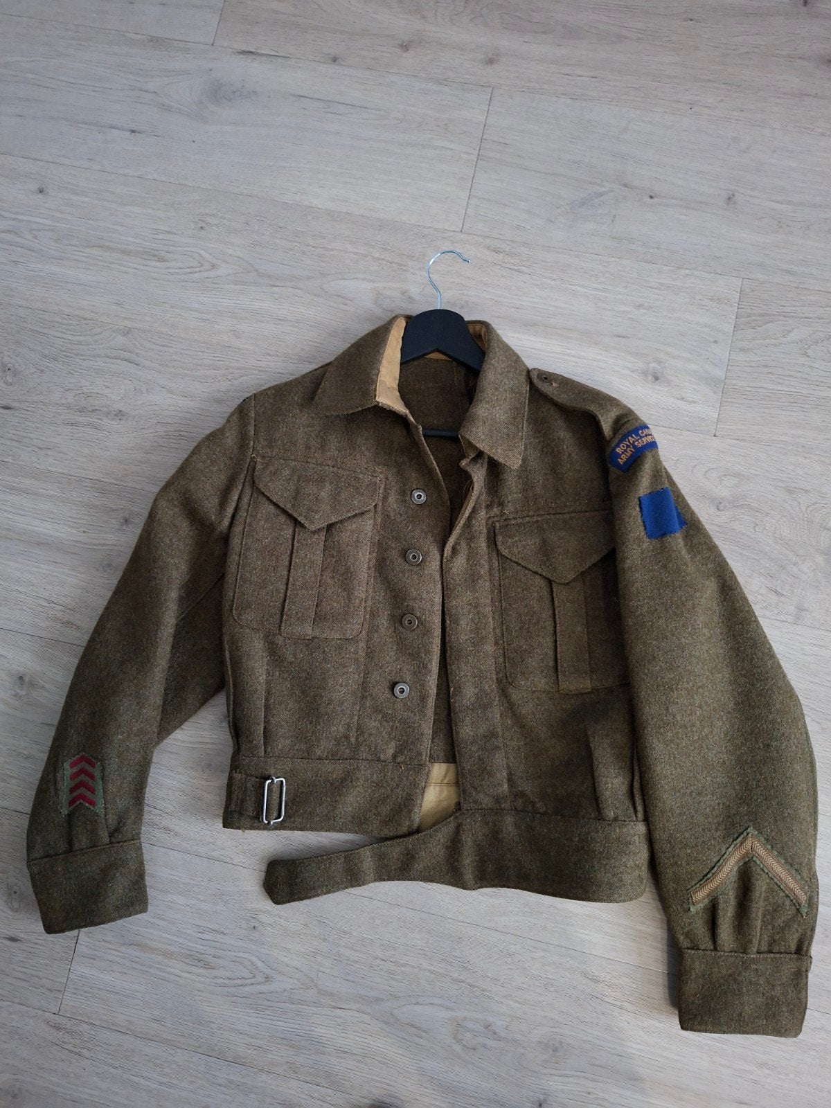 WW2 RCASC Battlebdress, Ophalen of Verzenden, Landmacht, Engeland, Embleem of Badge
