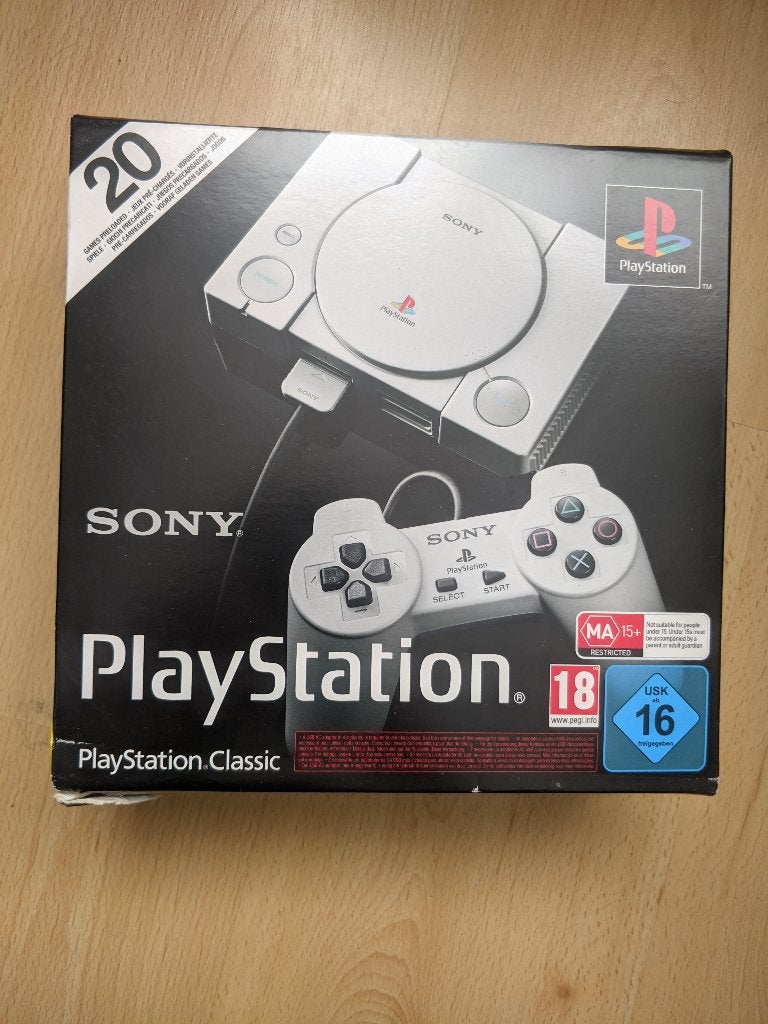 PlayStation One Classic Mini (ongebruikt), Spelcomputers en Games, Ophalen of Verzenden, Zo goed als nieuw, Met 2 controllers