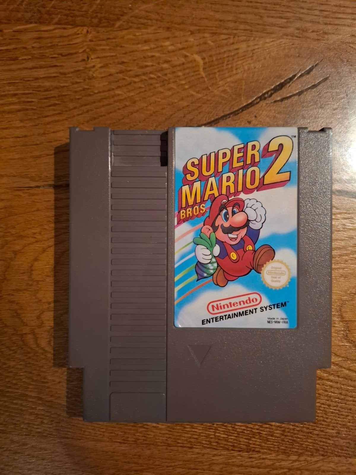 Nintendo Super Mario Bros 2 NES cartridge met cover. 1985, Avontuur en Actie, 1 speler, Ophalen of Verzenden, Zo goed als nieuw