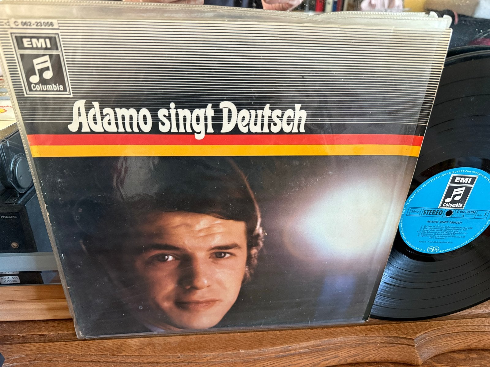 Adamo singt Deutsch - Vintage LP (EMI Columbia), Originele persing, Ophalen of Verzenden, Zo goed als nieuw, Pop