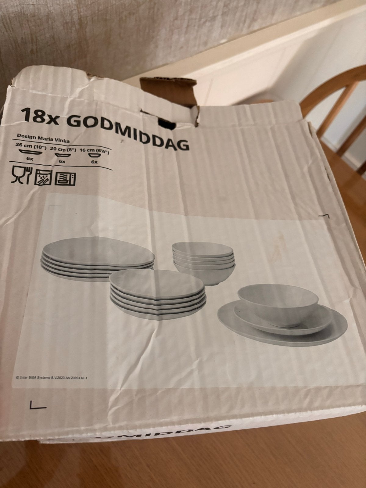 IKEA servies, Huis en Inrichting, Keuken | Servies, Ophalen, Nieuw, Keramiek, Compleet servies