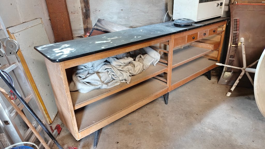 toonbank vintage, Ophalen