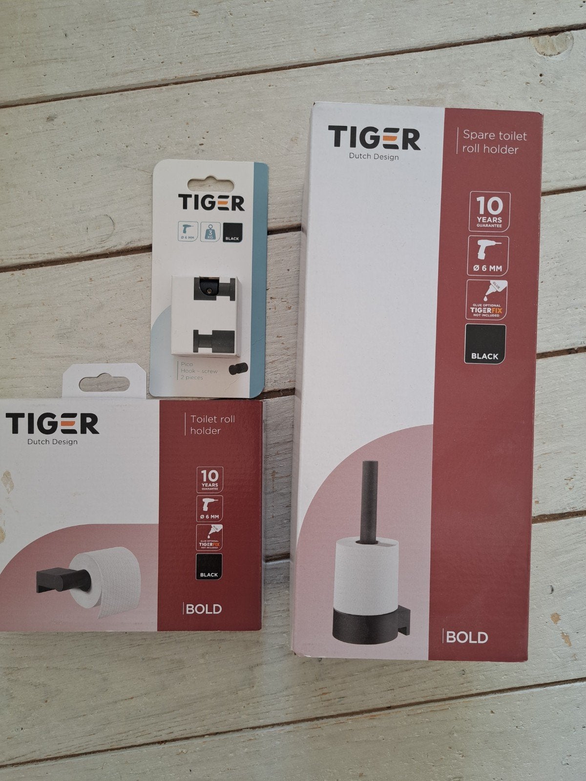 Tiger badkamer accessoires set - zwart (nieuw), Ophalen, Nieuw