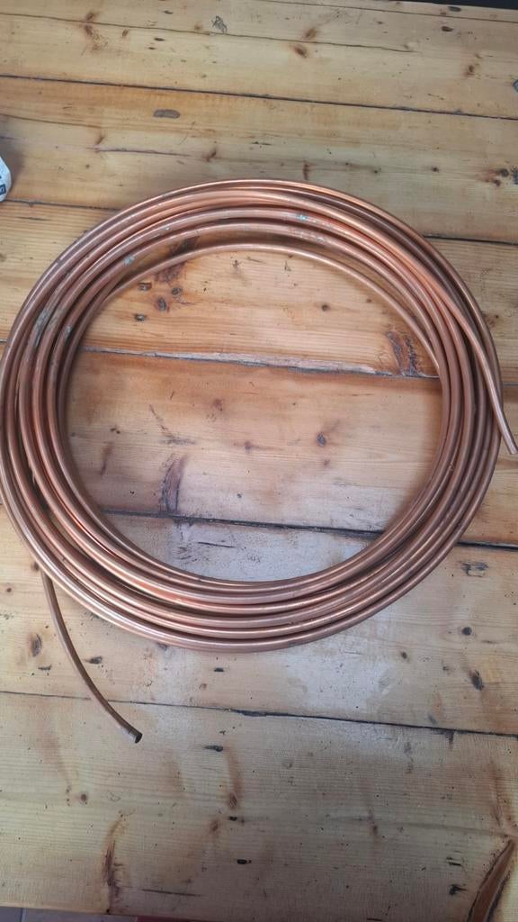Rol 10 meter koper pijp 8mm dik nieuw, Doe-het-zelf en Verbouw, Buizen en Afvoer, Overige materialen, 6 meter of meer, Overige typen