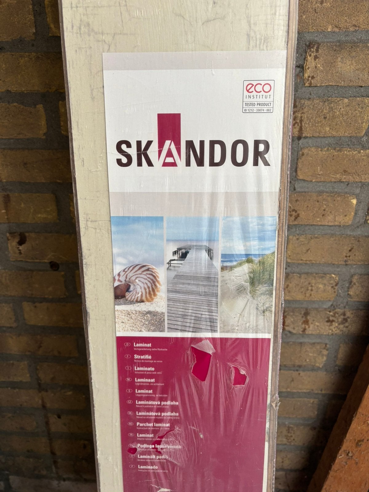 2 ongeopende pakken Skandor laminaat, Doe-het-zelf en Verbouw, Ophalen, Overige materialen, 50 tot 150 cm, Nieuw