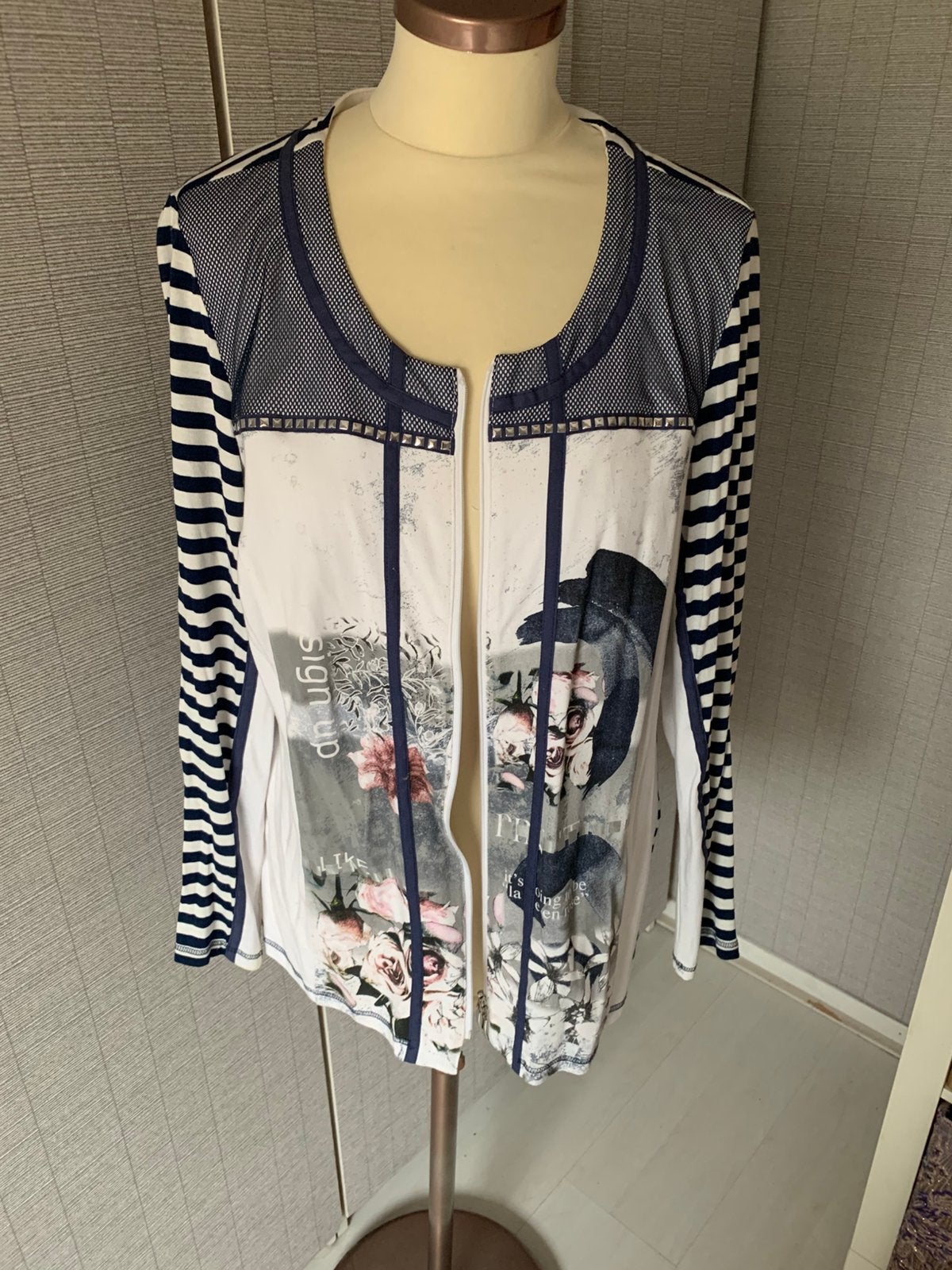Zomers vest Madeleine maat M, Ophalen of Verzenden, Zo goed als nieuw, Maat 38/40 (M), Blauw