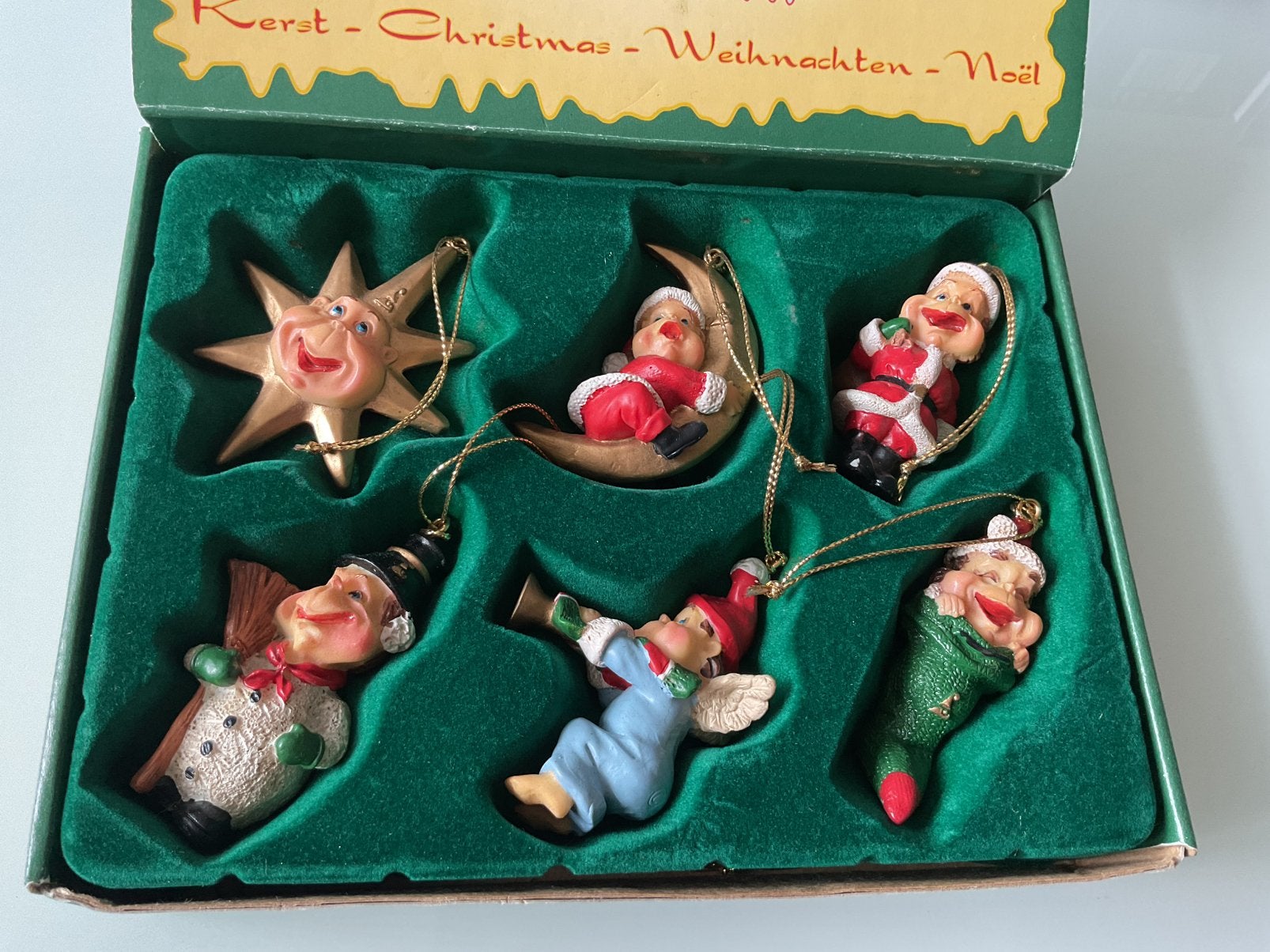 Laaf efteling kerst hangers 6 kerstballen, Ophalen, Zo goed als nieuw, Beeldje of Poppetje