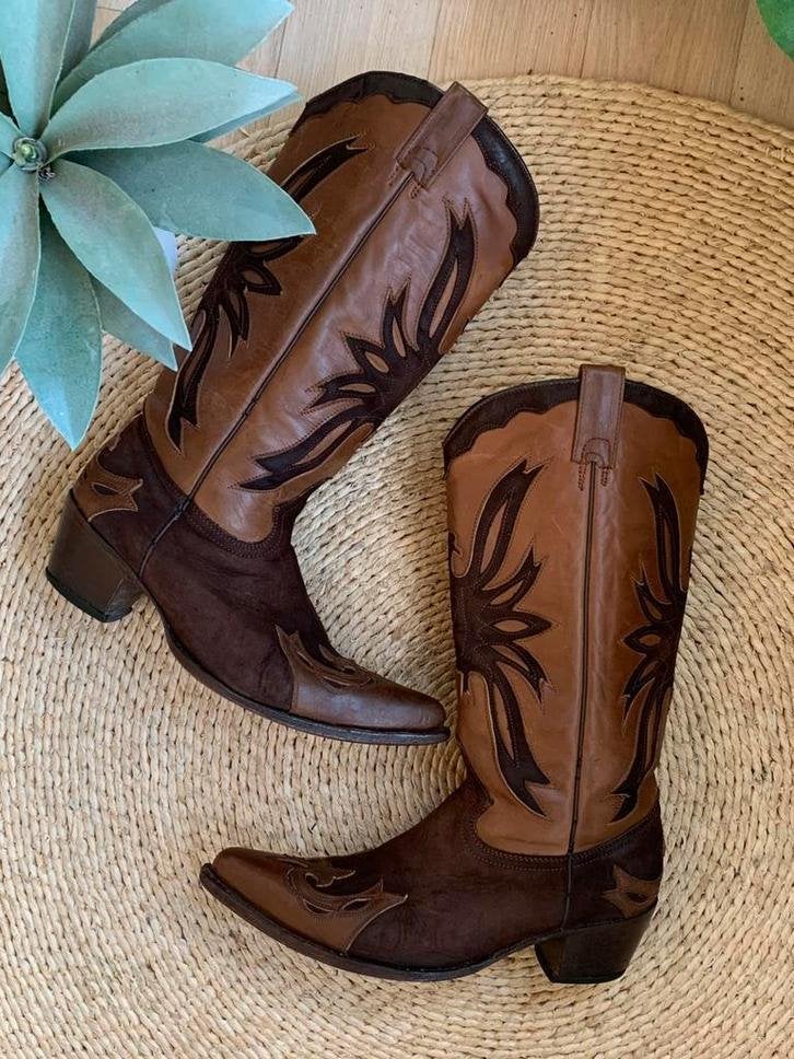 Buffalo hoge cowboylaarzen 39 western boots bohemian laarzen, Kleding | Dames, Schoenen, Hoge laarzen, -, Ophalen of Verzenden