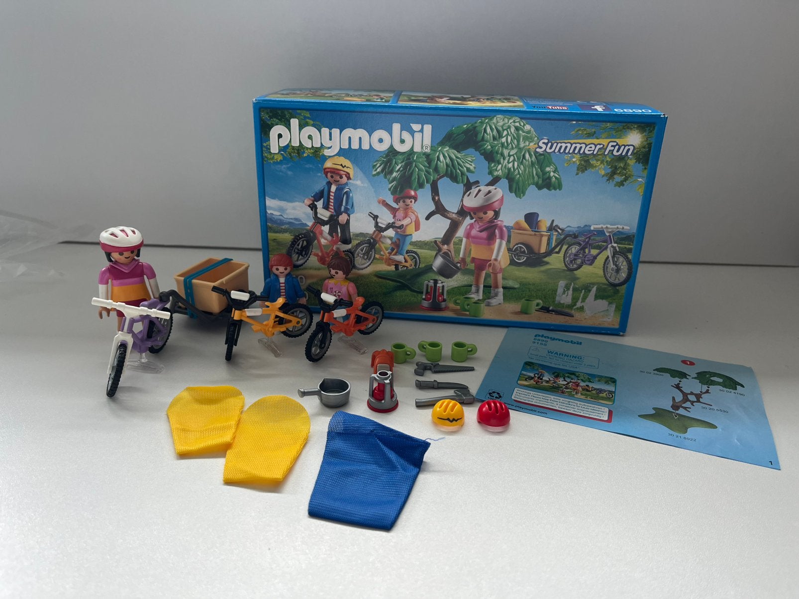 Playmobil Summer Fun 6890 Fietsfamilie - Topstaat, Compleet, Ophalen of Verzenden, Zo goed als nieuw, Jongen of Meisje
