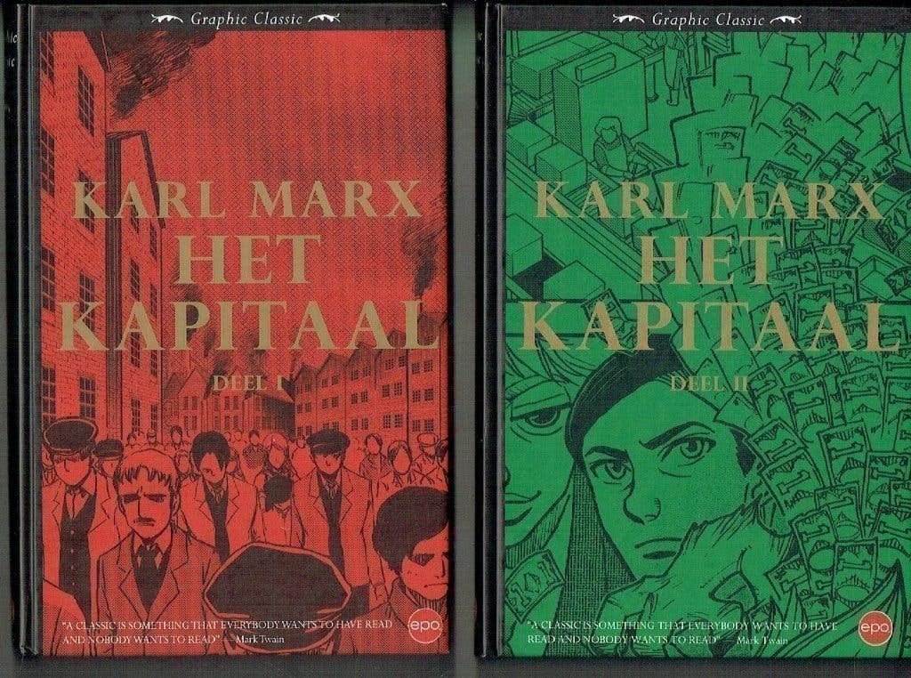 Karl Marx Het kapitaal 1 & Het kapitaal 2, Boeken, Meerdere comics, Verzenden, Zo goed als nieuw, Amerika